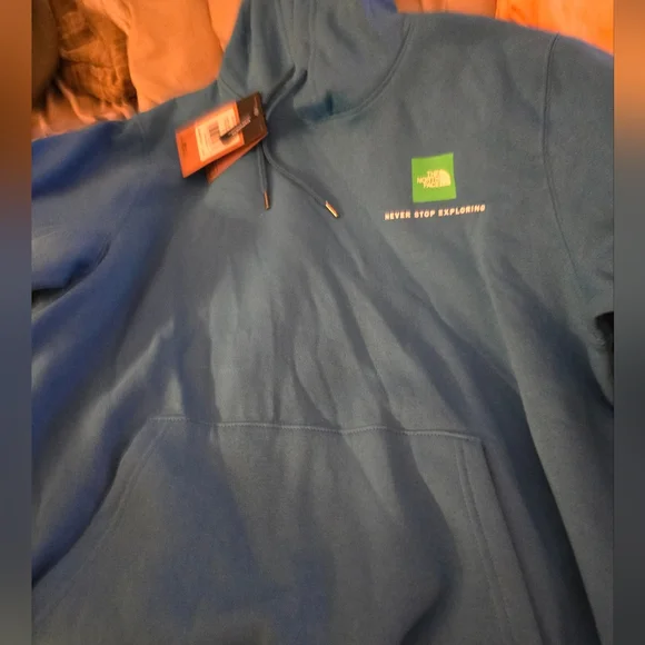 Blue Northface Hoodie - Picture 2 of 3